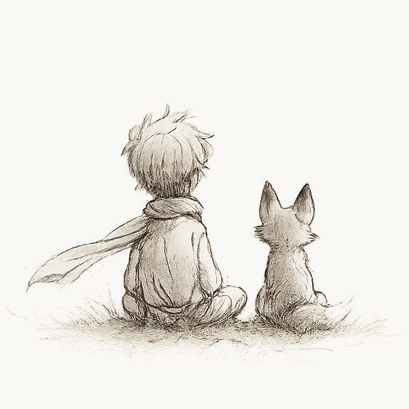 Der kleine Prinz und der Fuchs